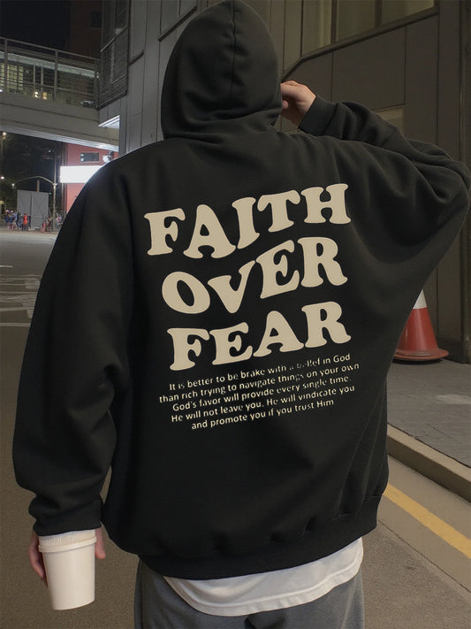 Lift Culture Hoodie Wear Faith over Fear Graphic Hoodie